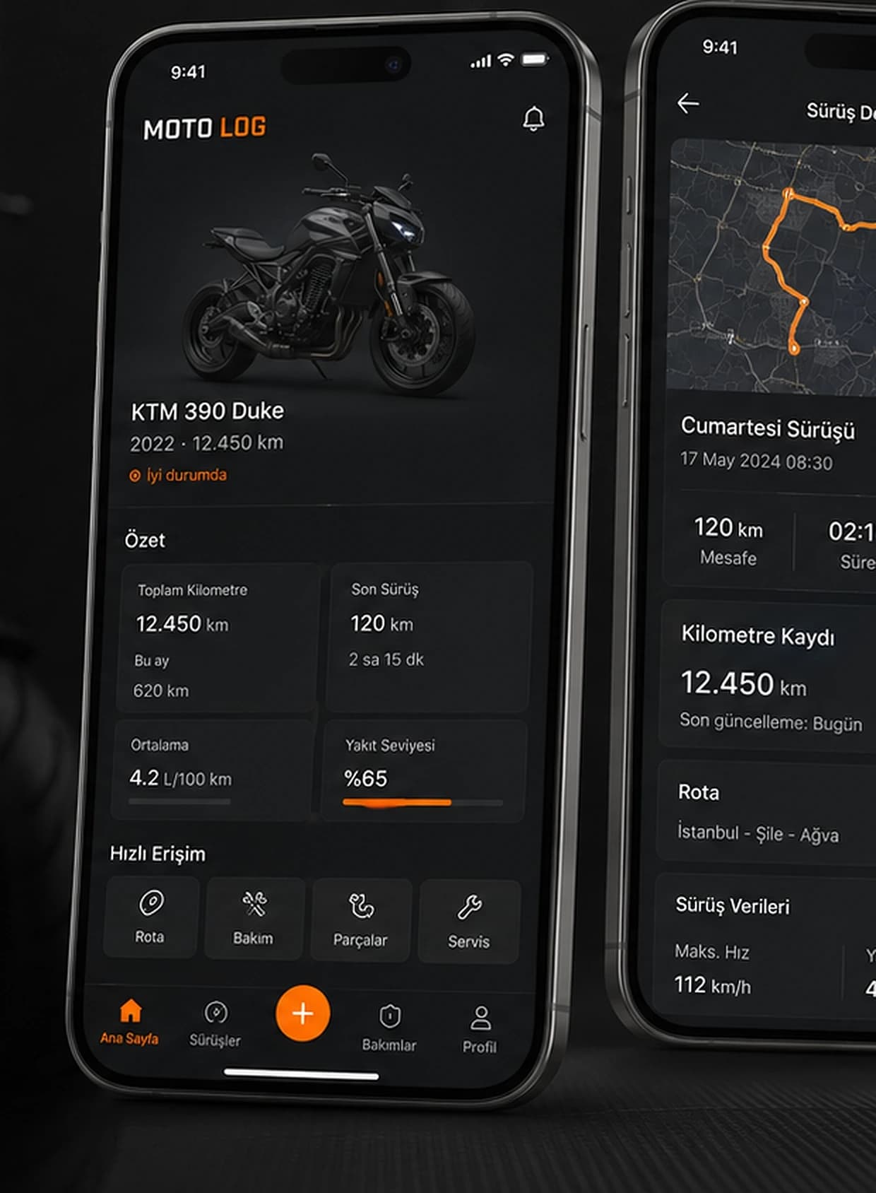 Moto Log projesi